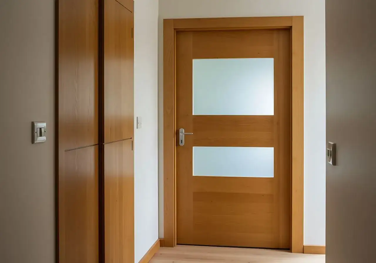 Nowe drzwi z szybą, idealny pomysł na odświeżenie wnętrza. Drewniane, nowoczesne, z matowymi przeszkleniami.